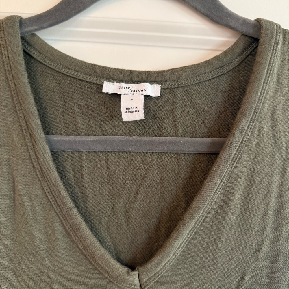 Daily Ritual T-Shirt V-Neck Dress - Picture 3 of 3
